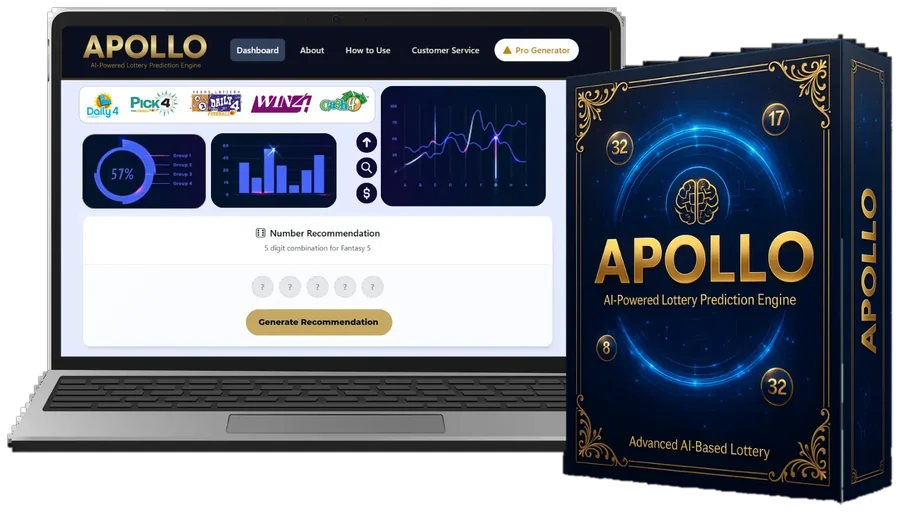 Apollo AI lifetime license shown on a laptop with the software box
